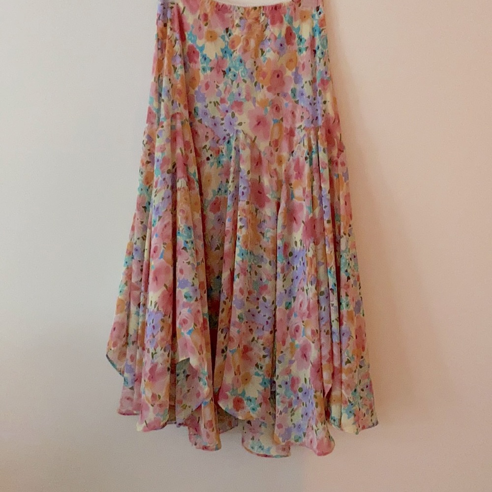 Floral flowing skirt